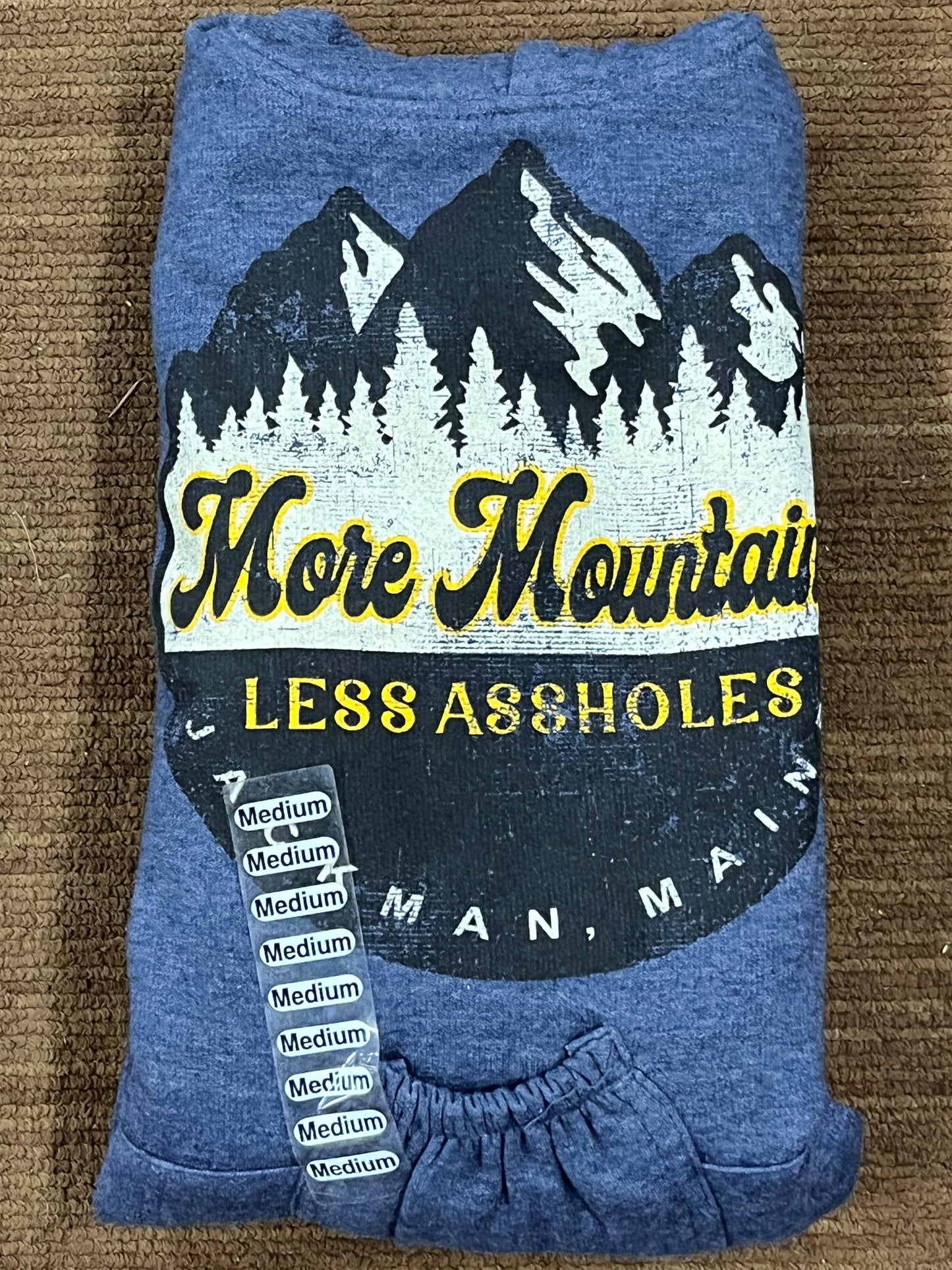 More Mountains Less Assholes Beer Pocket Hoodie 50% off