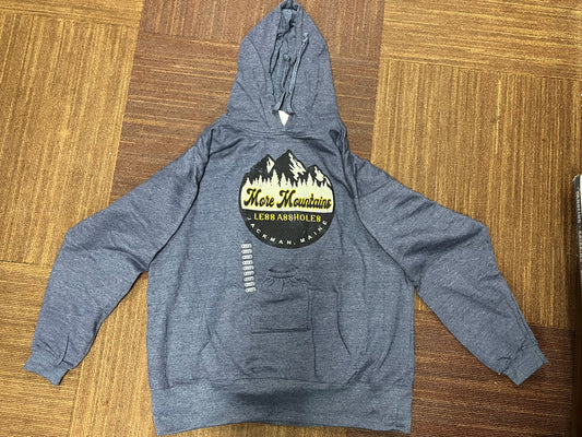 More Mountains Less Assholes Beer Pocket Hoodie